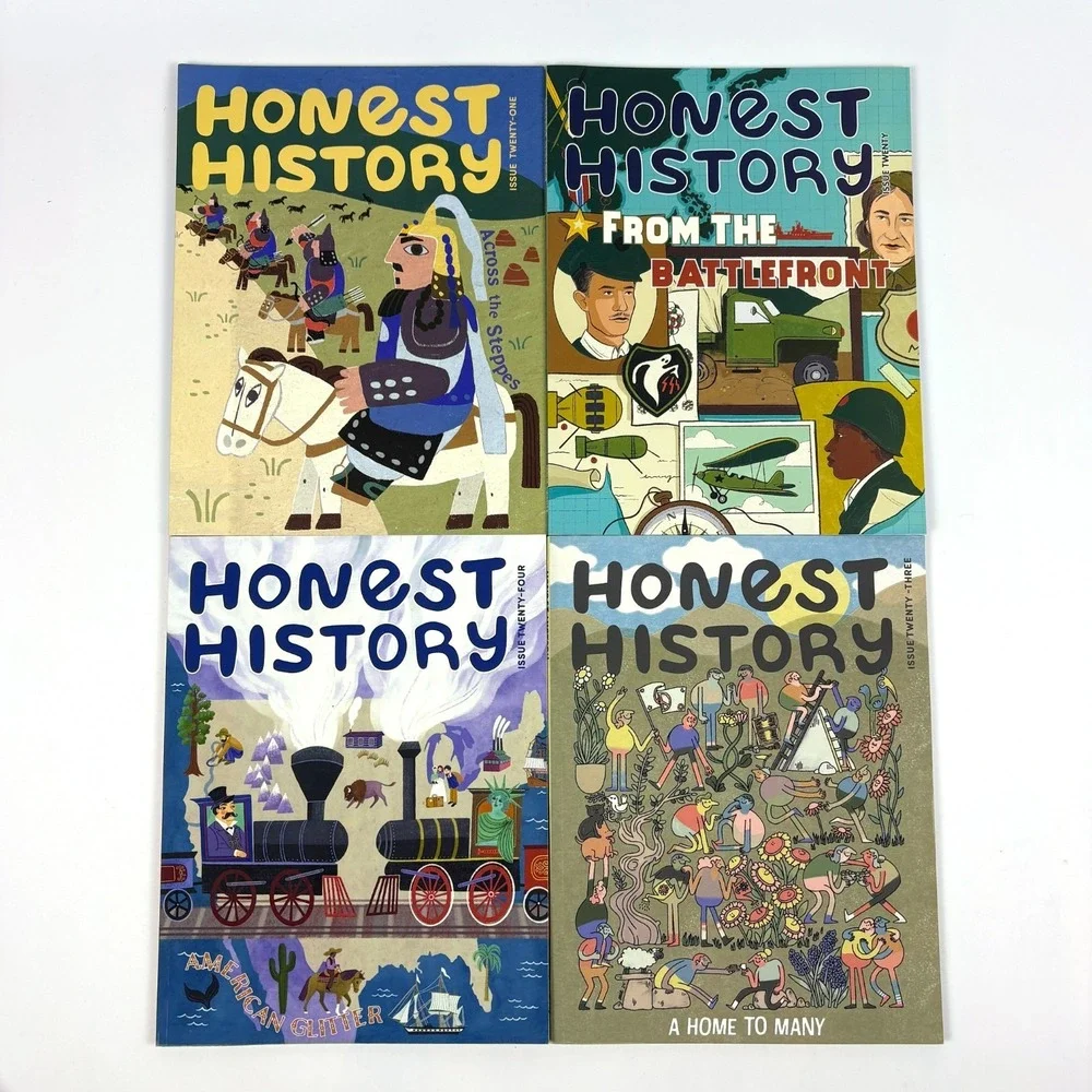 Lot of 12 Honest History Magazines #19-30 Homeschool Study Guides Kids Learning